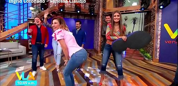  Ingrid Coronado Empinada Nalgotas Paradas En Jeans   Vanessa 03ago18